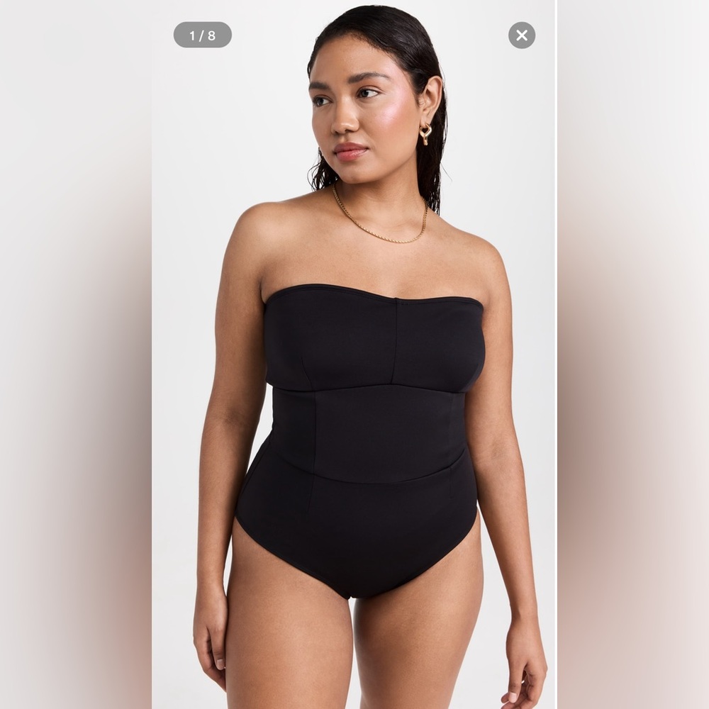 NWT Good American Sculpt Strapless One Piece
